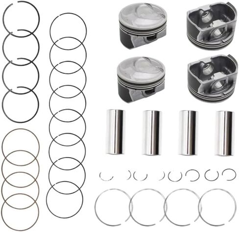 Piston With Rings Set 2.4 L Compatible With Optima Sonata G4KJ 2.4L L4 GAS DOHC 23410-2G500 in Saudi Arabia