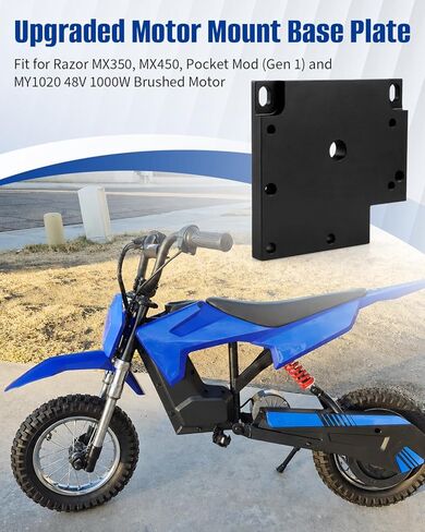 لوحة قاعدة تثبيت محرك مطورة من ANODZU، تناسب ماكينة الحلاقة MX350 MX450 Pocket Mod، للمحرك المصقول MY1020 48V 1000W، مجموعة دعامة محول التثبيت باستخدام الحاسب الآلي باللون الأسود in Kuwait