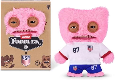 ZURU Fuggler USA Soccer Plush - 9 بوصة مضحكة القبيحة الوحش القابلة للتجميع، لعبة قطيفة ذات طابع رياضي (Fuggler USA Soccer #87) in Kuwait