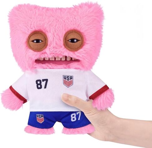 ZURU Fuggler USA Soccer Plush - 9 بوصة مضحكة القبيحة الوحش القابلة للتجميع، لعبة قطيفة ذات طابع رياضي (Fuggler USA Soccer #87) in Kuwait