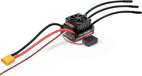 150A Waterproof Brushless ESC, 2-6S LiPo Sensorless Speed Controller for 1/8 RC Car, Truck, Buggy, Truggy, Pre-soldered XT90 & 5.0mm Bullet Connectors, 32-bit MCU - T8 Series in Saudi Arabia