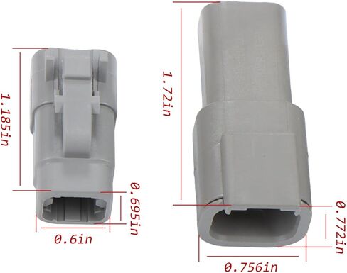 findmall DTM 4 Pin Electrical Connector Kit with 20AWG Contacts for Automotive, Truck, Marine, Outdoor Wiring in Kuwait