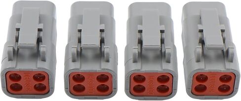 findmall DTM 4 Pin Electrical Connector Kit with 20AWG Contacts for Automotive, Truck, Marine, Outdoor Wiring in Kuwait