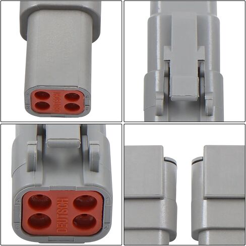 findmall DTM 4 Pin Electrical Connector Kit with 20AWG Contacts for Automotive, Truck, Marine, Outdoor Wiring in Kuwait