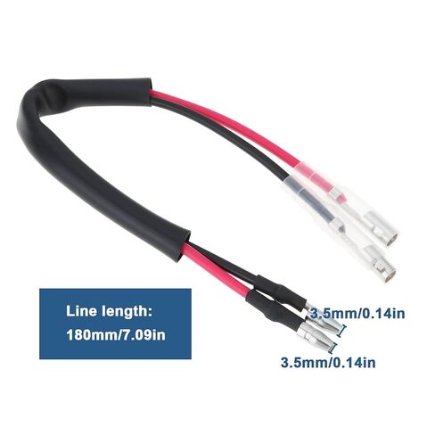 2Pcs 3.5mm Bullet Connector Wire Leads Extenders 180mm for Motorcycle Indicator Converter Adaptor in Saudi Arabia