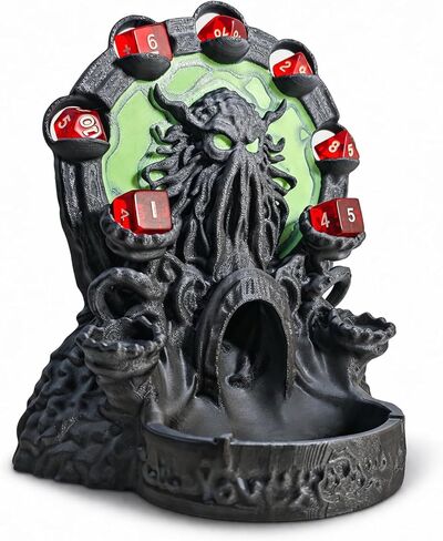 Octopus Monster Dice Tower, 3D Printed Dice Rolling Tower with Tray, Dungeons and Dragons, Tabletop, DND, RPG & Board Games, Unique Table Decoration & Party Surprise Gifts in Saudi Arabia