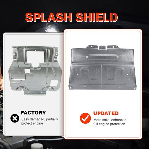 Engine Splash Shield Compatible with 2015 2016 2017 2018 2019 2020 2021 2022 2023 2024 Ford F150 with Gasoline Engine Replaces# ML3Z-7222-D ML3Z7222D Front Lower in Saudi Arabia