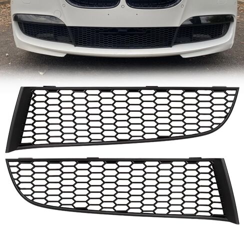 Matte Black Front Lower Bumper Air Vent Grill Honeycomb Grille for 2009-2015 BMW F01 F02 7 Series M Sport 740i 740Li 750i 750Li 760Li xDrive in Saudi Arabia