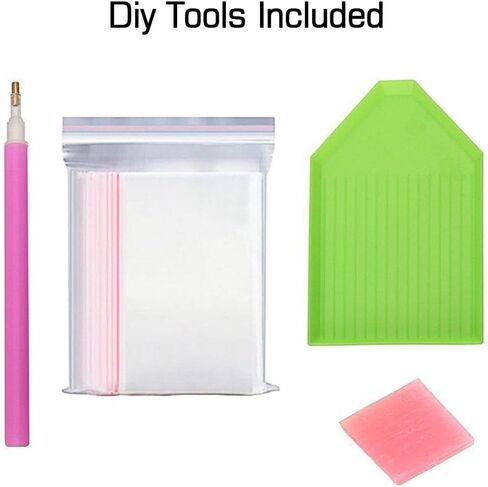 Better Selection Lady and The Tramp Diamond Art Kit for Adults, 5D Full Drill DIY Arts & Crafts Bling Artwork Decor Gift Set with Crystal Rhinestone Gems 11.81x15.75 inch in Saudi Arabia