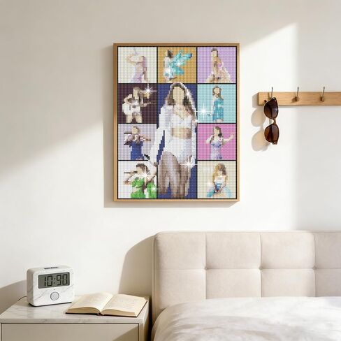 AUMIDO 5D Diamond Painting for Adults,Pop Singer DIY Diamond Painting Kits,Tay lor Gifts for Women & Wall Home Decor 12x16 in Saudi Arabia