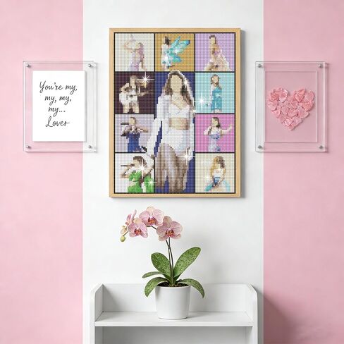 AUMIDO 5D Diamond Painting for Adults,Pop Singer DIY Diamond Painting Kits,Tay lor Gifts for Women & Wall Home Decor 12x16 in Saudi Arabia