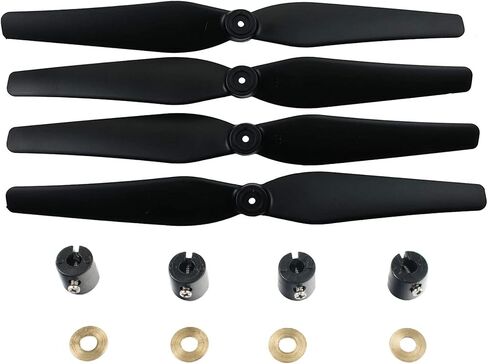 Propeller Blades for Promark VR Virtual Reality Warrior P-70 Drones Set of 4 Black Propellers and Propeller Holders in Saudi Arabia