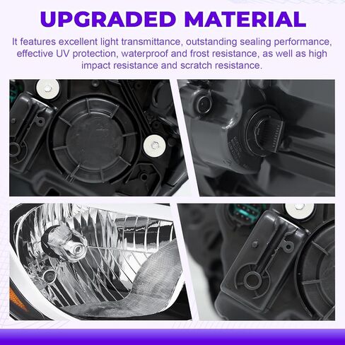 Headlights Compatible with 2015 2016 2017 Hyundai Accent, Driver Passenger Side in Kuwait