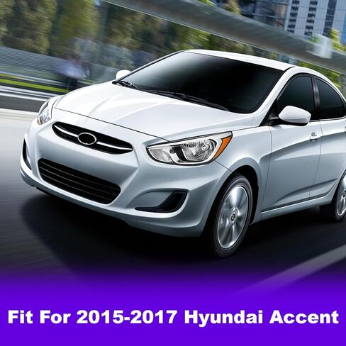 Headlights Compatible with 2015 2016 2017 Hyundai Accent, Driver Passenger Side in Kuwait