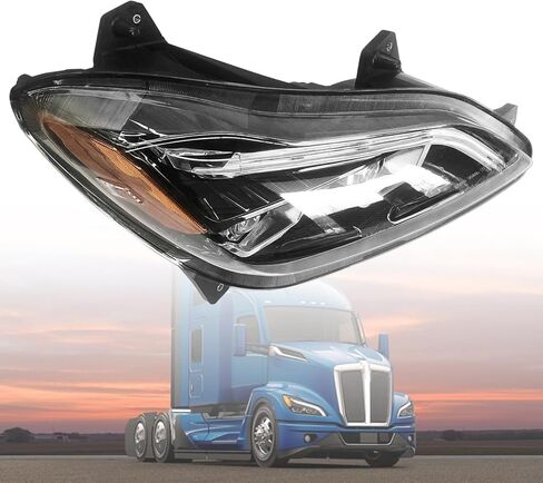 P546157100R Right Passenger Side LED Headlight Headlamp Assembly Fits for Kenworth T680 Next Gen 2022-2025 P54-6157-100 P546157100 in Saudi Arabia