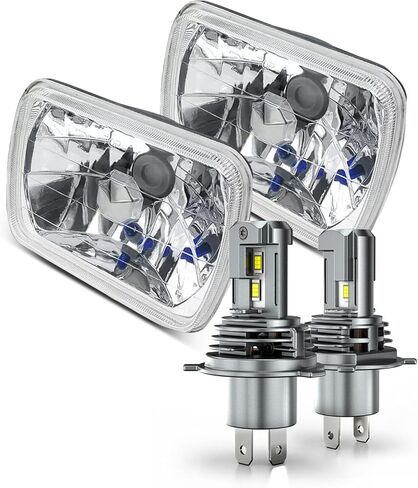 2025 5x7 7x6 H6054 LED Headlights Compatible for Ford F550 F650 F750 F600/700/800 FT900 L9000 L800 LN700 Super Duty Truck Headlight High Low Beam, DOT Approved, 500% Brightness in Kuwait