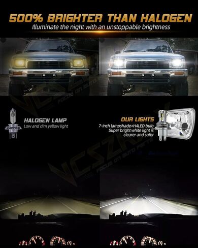 2025 5x7 7x6 H6054 LED Headlights Compatible for Ford F550 F650 F750 F600/700/800 FT900 L9000 L800 LN700 Super Duty Truck Headlight High Low Beam, DOT Approved, 500% Brightness in Kuwait
