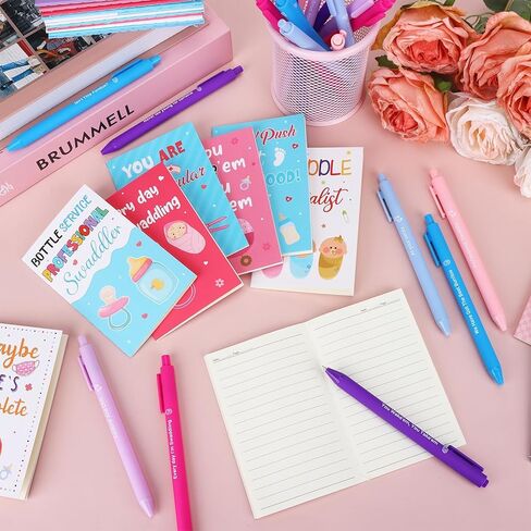48 Pcs Labor and Delivery Nurse Gifts Bulk 24 Funny Nurse Pens and 24 Inspirational Mini Notebooks Nurse Week Appreciation Gifts Bulk Thank You Gift for L&d Nursing Doctor OBGYN NICU Office Hospital in Saudi Arabia