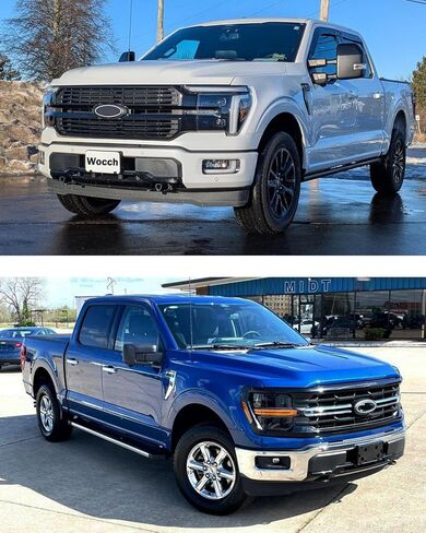 Front License Plate Frame for 2024 2025 2026 Ford F150 2.7L 3.5L with Immersion Heater Without Tremor Package & Bumper Trim Front Bumper License Plate Holder Mounting Bracket Replace# RL3Z17A385BA in Kuwait