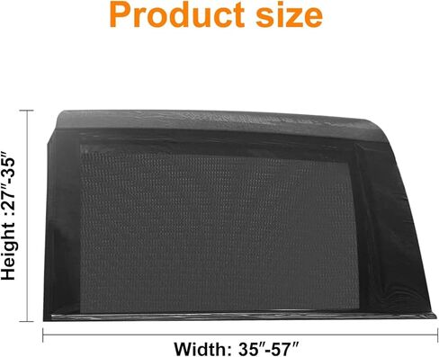 4 Pcs Full Set Car Window Screens for Sedan, Front and Rear Sun Shade Mesh Covers, UV Protection and Anti-Mosquito Car Side Window Nets, Ventilated Breathable Design in Kuwait