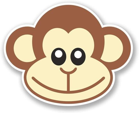 Cheeky Monkey Sticker for Scrapbooking Waterproof Vinyl Stickers for Water Bottle, Laptop & Phone Case 50 Pack in Kuwait