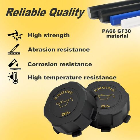 2Pcs Engine Oil Fill Cap Compatible with International ProStar Kenworth T660 T680 T700 T800 Glass W900B Aerocab Peterbilt 367 386 387 388 389 567-SBA 567-SFA 579 587 Replace# 3687932 2869221 in Saudi Arabia