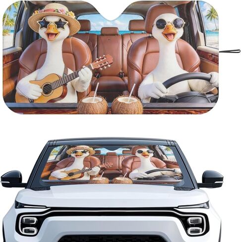 Funny Sloth Car Windshield Sunshade Foldbale Universal Car Sun Shade for Front Window Sun Blocker,Keep Vehicle Cool in Kuwait