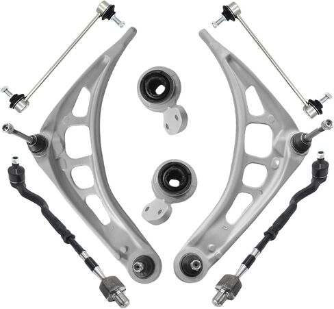 8pcs Front Suspension Kit, Lower Control Arm Assembly Tie Rods Bushing Replacement for BMW E46 318i 320i 323Ci 323i 325Ci 325i 328Ci 328i 330Ci 330i Z4 in Saudi Arabia