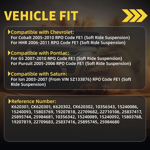 Front Lower Control Arm w/Ball Joint Fit for Chevrolet Cobalt 05-10, HHR 06-11, Pontiac G5 07-10, Pursuit 05-06, Saturn Ion 03-07 - 2 PCS Suspension Kit K620301 K620302 in Saudi Arabia