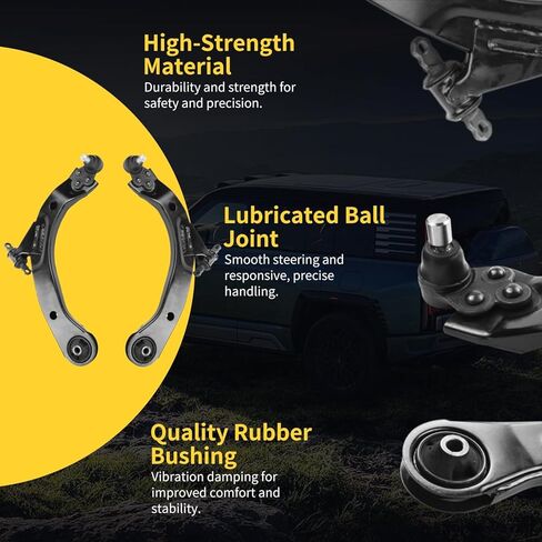 Front Lower Control Arm w/Ball Joint Fit for Chevrolet Cobalt 05-10, HHR 06-11, Pontiac G5 07-10, Pursuit 05-06, Saturn Ion 03-07 - 2 PCS Suspension Kit K620301 K620302 in Saudi Arabia