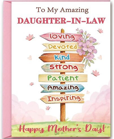 Mothers Day Card for Wife, Happy Wife Mother's Day Cards Gifts from Husband in Saudi Arabia