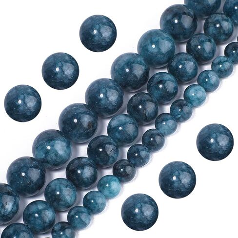 About 45pcs Assorted Clear Moonstone Natural Loose Stone Beads for Bracelets 8mm Beads for Jewelry Making, Round Gemstone Bead for Necklace，Birthday Gifts for Women Crafts for Adults in Saudi Arabia