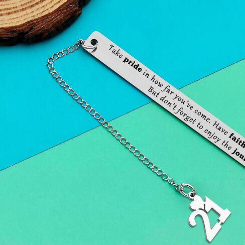 Inspirational 21st Gift for Women Men Bookmark Gifts for Reading Lovers Happy 21st Birthday Gifts for Daughter Son Sister Bother Friends Niece Nephew Happy Birthday Present Bookmark Turning 21 Gift in Kuwait