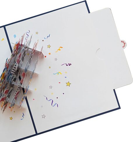 Text Happy Fathers Day Cards, Dad Birthday Cards, 3D Gift Card for Him, Husband, Brother, Son, Grandad, Birthday Card for Men (Size 6x8 in – Happy Father’s Day) in Kuwait