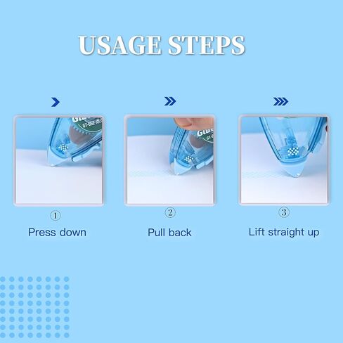 Glue Tape, Photo-Safe Acid-Free Double Sided Tape for Crafts, 26.25 ft x 0.31 in Scrapbook Tape, Scrapbook Junk Journal Supplies (Blue) in Saudi Arabia
