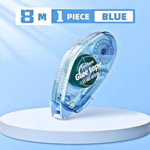 Glue Tape, Photo-Safe Acid-Free Double Sided Tape for Crafts, 26.25 ft x 0.31 in Scrapbook Tape, Scrapbook Junk Journal Supplies (Blue) in Saudi Arabia