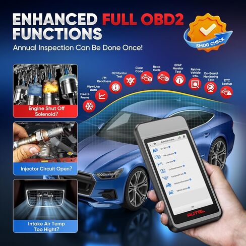 Autel MaxiDiag MD906 PRO OBD2 Scanner, 2026 MD906PRO All Sys Diagnostic Scan Tool Same as MD909 PRO, BT Lite of MK808S, CAN FD, 11 Services, 10 OBDII Test Modes, FCA, Free Update, Up of MD808Pro MD806 in Kuwait