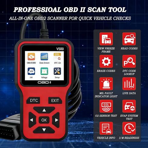 OBD2 Scanner for Chrysler 300 300C 300S 300 Limited 300 Touring 300M, Engine Code Reader Live Data Reading Plug-and-Play Scan Tool Portable Handheld Car Diagnostic Tool in Saudi Arabia
