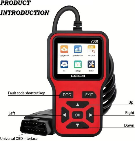 OBD2 Scanner for Chrysler 300 300C 300S 300 Limited 300 Touring 300M, Engine Code Reader Live Data Reading Plug-and-Play Scan Tool Portable Handheld Car Diagnostic Tool in Saudi Arabia