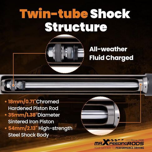 مثبت التوجيه maxpeedingrods لسيارة Toyota 4Runner 1986-1995، إصدار G1، تحسين التعامل in Kuwait
