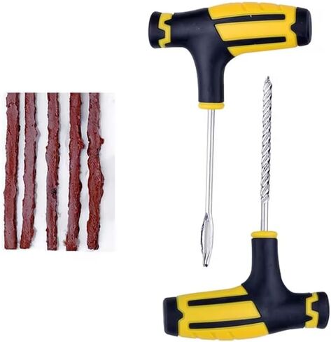 Complete Car and Motorcycle Tire Repair Tool Kit - Fix Punctures and Replace Tires Easily in Kuwait