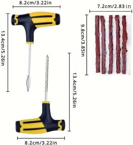 Complete Car and Motorcycle Tire Repair Tool Kit - Fix Punctures and Replace Tires Easily in Kuwait