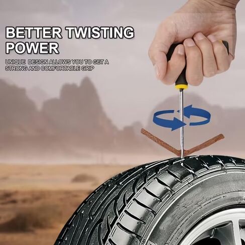 Complete Car and Motorcycle Tire Repair Tool Kit - Fix Punctures and Replace Tires Easily in Kuwait