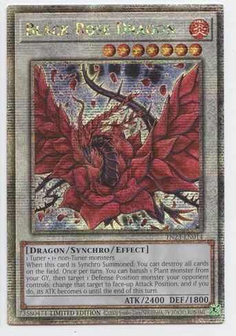 YOOZENA Black Rose Dragon - TN23-EN014 - Quarter Century Secret Rare - Limited Edition in Saudi Arabia