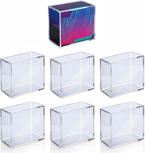 6 PCS ETB Protector Case, 5mm ETB Acrylic Display Case, Clear Ultra Acrylic Boxes for Display Compatible with Elite Trainer Box, Dustproof and Waterproof Display Box in Kuwait