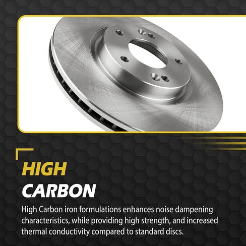 Front 11.65 inch (295.8mm) and Rear 11.5 inch (292mm) for 2008-2017 Nissan Rogue Brake Rotors, for 2014-2015 Nissan Rogue Select Disc Brakes Replacement 31512 31349 in Saudi Arabia