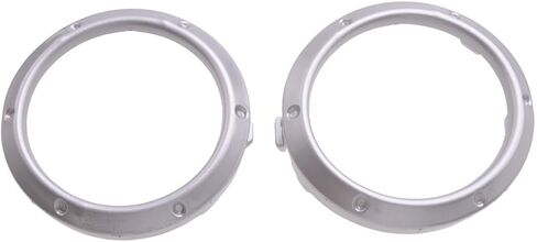 Auto Repair Parts 2Pcs Silver Front Fog Lamp Cover Frame Bezel Ring Fit for Toyota Highlander 2004 2005 2006 2007 Easy to Replace in Saudi Arabia
