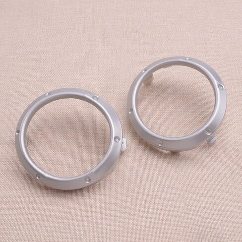 Auto Repair Parts 2Pcs Silver Front Fog Lamp Cover Frame Bezel Ring Fit for Toyota Highlander 2004 2005 2006 2007 Easy to Replace in Saudi Arabia