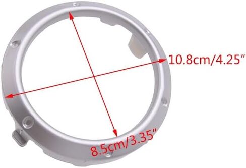 Auto Repair Parts 2Pcs Silver Front Fog Lamp Cover Frame Bezel Ring Fit for Toyota Highlander 2004 2005 2006 2007 Easy to Replace in Saudi Arabia
