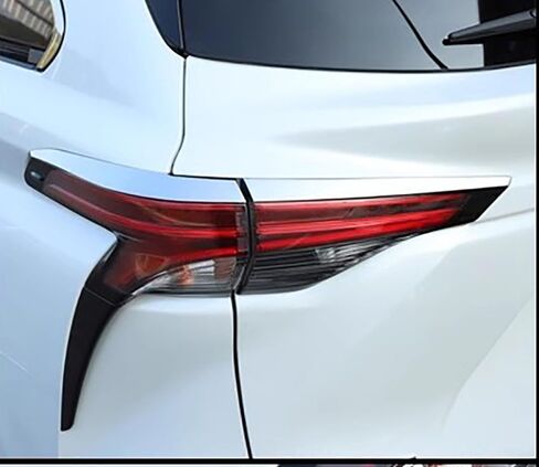 Car Accessories Fit for Toyota Sienna 2021-2023 ABS（Glossy Black） Rear Tail Light Lamp Molding Cover Trim 2Pcs in Saudi Arabia